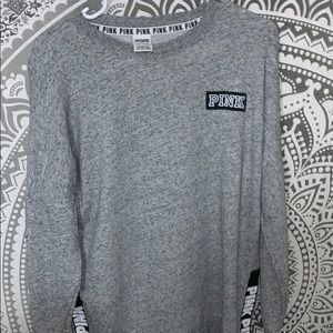 (Victoria secrets pink) gray sweater